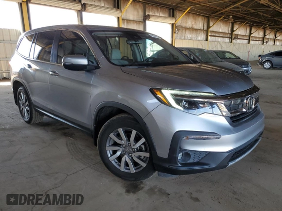 2020 Honda Pilot EX-L with VIN 5FNYF5H50LB002156, listed as a Copart auction lot 44598405 with 68,874 mi miles and Salvage Title. Bid and sale history available at carsss.com. Image 4.