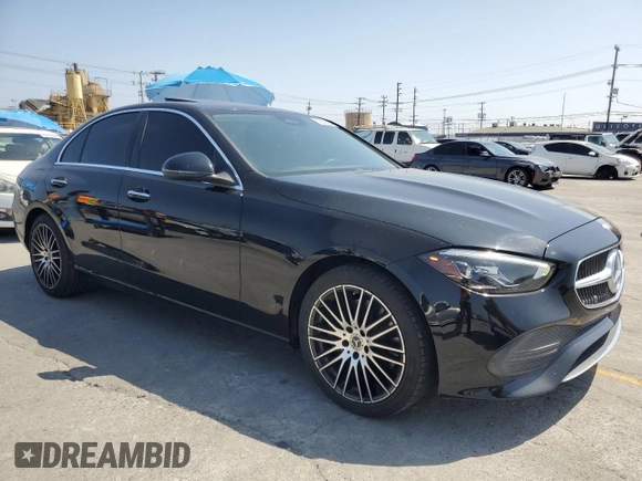 2023 Mercedes-Benz C 300 with VIN W1KAF4GB6PR097993, listed as a Copart auction lot 59393885 with 39,714 mi miles and Salvage title. Bid and sale history available at DreamBid. Image 4.