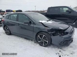 2022 Subaru Impreza Sport with VIN 4S3GTAM61N3701789, listed as a Copart auction lot 43802055 with 26,982 mi miles and Salvage Title. Bid and sale history available at carsss.com. Image 4.