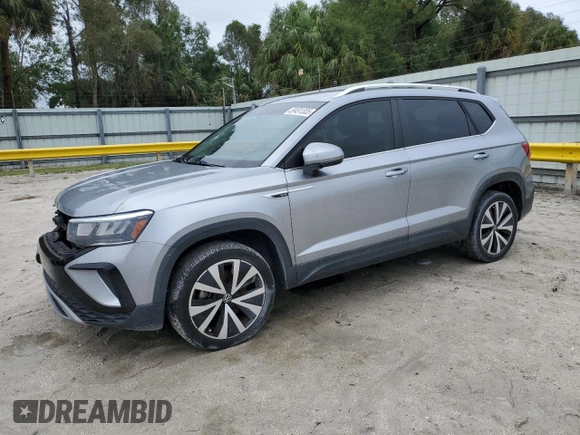 2022 Volkswagen Taos SE с VIN 3VVRX7B24NM046236, выставлен на аукционе Copart как лот 59491305 с пробегом 42 949 миль миль и Списание • Salvage title. История ставок и продаж доступна на DreamBid. Изображение 1.