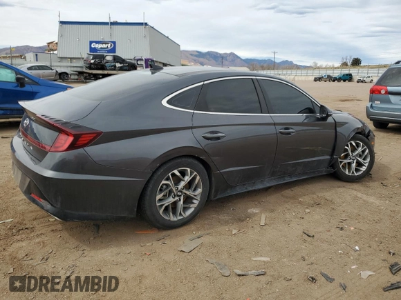 2020 Hyundai Sonata SEL z VIN 5NPEF4JA3LH000813, wystawiony jako Copart lot #50511305 z przebiegiem 57 424 mil mil oraz Szkoda całkowita • Salvage title. Historia ofert i sprzedaży dostępna na DreamBid. Obrazek 3.