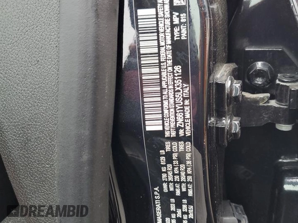 2020 Maserati Levante S z VIN ZN661YUS5LX351126, wystawiony jako Copart lot #47377733 z przebiegiem 38 664 mil mil oraz . Historia ofert i sprzedaży dostępna na DreamBid. Obrazek 13.