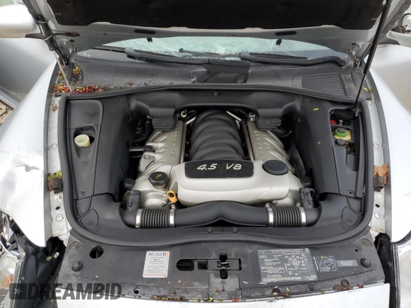 2004 Porsche Cayenne S with VIN WP1AB29P84LA66793, listed as a Copart auction lot 43634485 with 0 mi miles and Salvage Title. Bid and sale history available at carsss.com. Image 12.