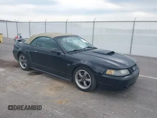 2001 Ford Mustang GT Deluxe z VIN 1FAFP45X81F227055, wystawiony jako IAAI lot #42026993 z przebiegiem 150 250 mil mil oraz . Historia ofert i sprzedaży dostępna na DreamBid. Obrazek 1.