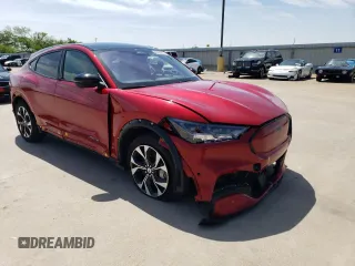 2021 Ford Mustang Mach-E Premium with VIN 3FMTK3SU5MMA03399, listed as a Copart auction lot 45733184 with Not provided miles and Salvage title. Bid and sale history available at DreamBid. Image 4.