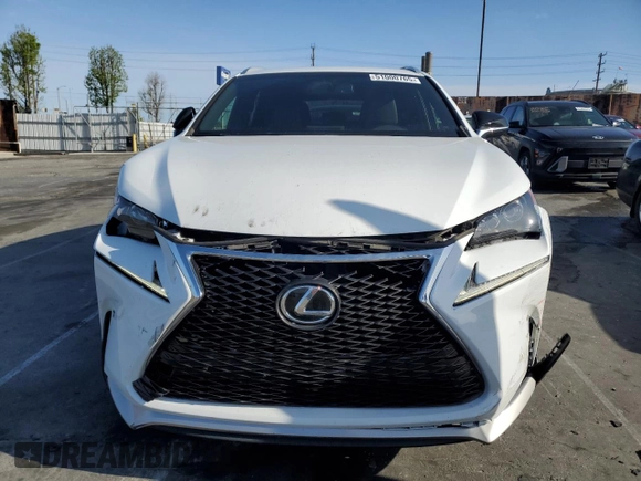 2017 Lexus NX 200t with VIN JTJYARBZ4H2079749, listed as a Copart auction lot 51000765 with 76,403 mi miles and Salvage Title. Bid and sale history available at DreamBid. Image 5.