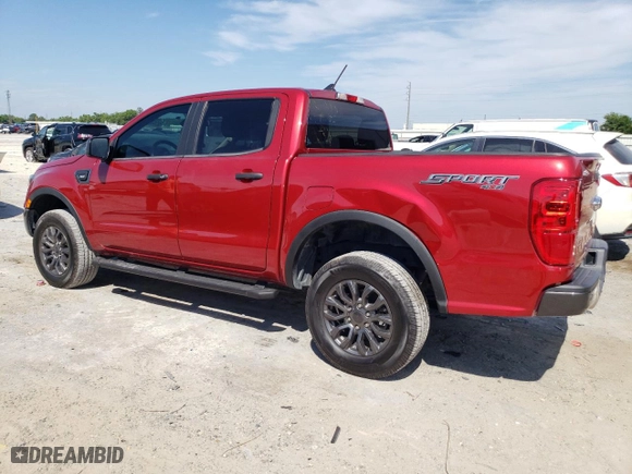 2021 Ford Ranger XL with VIN 1FTER4FH7MLD15155, listed as a Copart auction lot 52147895 with 66,526 mi miles and Salvage Title. Bid and sale history available at carsss.com. Image 2.