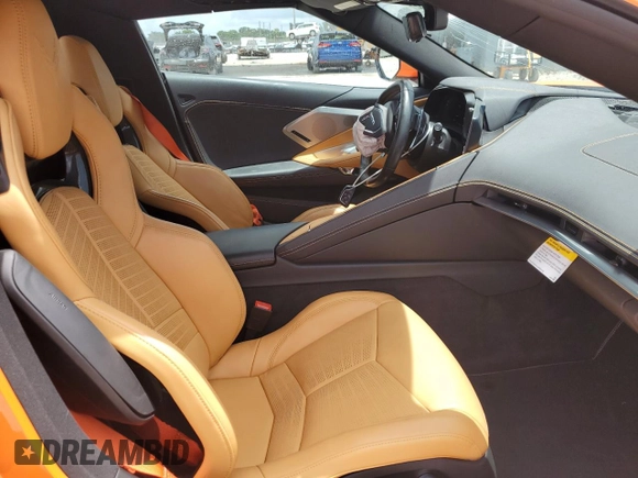 2023 Chevrolet Corvette 2LT with VIN 1G1YB3D45P5105635, listed as a Copart auction lot 59577785 with 16,595 mi miles and Salvage title. Bid and sale history available at DreamBid. Image 10.