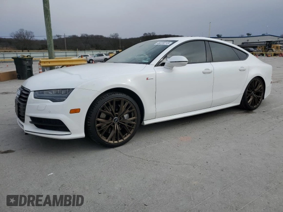 2018 Audi A7 Premium Plus with VIN WAUW3AFC9JN075029, listed as a Copart auction lot 48220215 with 118,740 mi miles and Salvage Title. Bid and sale history available at carsss.com. Image 1.
