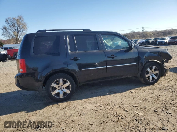 2012 Honda Pilot Touring with VIN 5FNYF4H96CB076730, listed as a Copart auction lot 50161785 with 108,038 mi miles and Salvage Title. Bid and sale history available at DreamBid. Image 3.