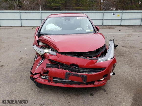2019 Toyota Prius LE with VIN JTDL9RFU9K3003434, listed as a Copart auction lot 39912673 with 28,588 mi miles. Bid and sale history available at carsss.com. Image 5.