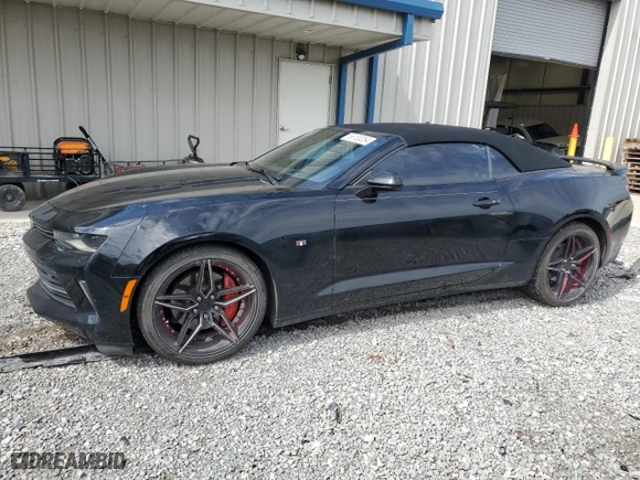 2017 Chevrolet Camaro 2LT with VIN 1G1FD3DS1H0101483, listed as a Copart auction lot 56183254 with 124,645 mi miles and Salvage Title. Bid and sale history available at carsss.com. Image 1.