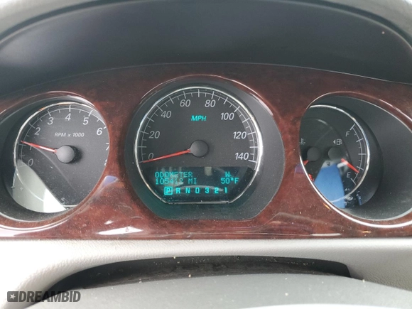 2007 Buick Lucerne V6 CXL with VIN 1G4HD57257U142340, listed as a Copart auction lot 47959385 with 105,412 mi miles and Clean Title. Bid and sale history available at carsss.com. Image 9.