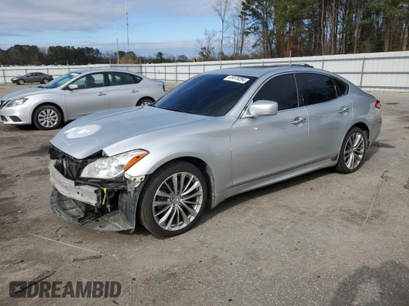 2012 Infiniti M37 with VIN JN1BY1AP6CM333483, listed as a Copart auction lot 85979394 with 199,770 mi miles and Salvage Title. Bid and sale history available at carsss.com. Image 1.
