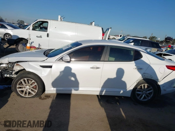 2013 Kia Optima LX with VIN KNAGM4A72D5362553, listed as a IAAI auction lot 42004593 with 127,918 mi miles. Bid and sale history available at carsss.com. Image 14.