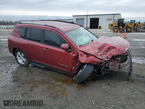 2015 Jeep Compass Latitude with VIN 1C4NJDEB1FD395134, listed as a Copart auction lot 47874035 with 180,985 mi miles and Salvage Title. Bid and sale history available at carsss.com. Image 4.