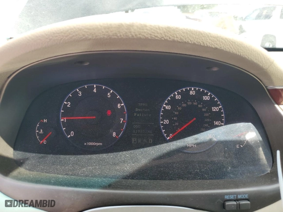 2007 Hyundai Azera SE with VIN KMHFC46F77A230168, listed as a Copart auction lot 72891584 with 119,853 mi miles and Salvage Title. Bid and sale history available at carsss.com. Image 9.