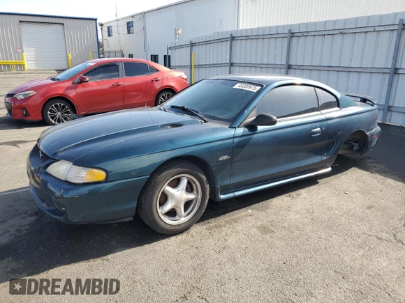 1997 Ford Mustang GT with VIN 1FALP42X0VF181072, listed as a Copart auction lot 49300975 with 193,570 mi miles and Clean title. Bid and sale history available at DreamBid. Image 1.