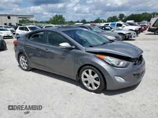 2013 Hyundai Elantra GLS with VIN 5NPDH4AE5DH199454, listed as a Copart auction lot 58515715 with 141,717 mi miles and Salvage title. Bid and sale history available at DreamBid. Image 4.