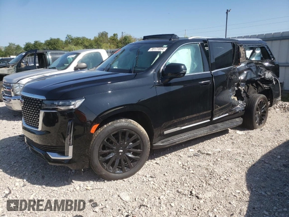 2023 Cadillac Escalade ESV 4WD Premium Luxury z VIN 1GYS4KKL0PR478788, wystawiony jako Copart lot #70177094 z przebiegiem Nie podano mil oraz Szkoda całkowita • Salvage title. Historia ofert i sprzedaży dostępna na DreamBid. Obrazek 1.