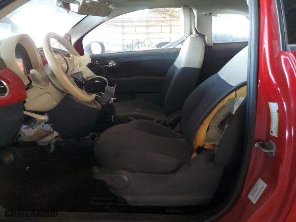 2012 FIAT 500 Pop with VIN 3C3CFFAR7CT382874, listed as a Copart auction lot 52638235 with 115,430 mi miles and Salvage Title. Bid and sale history available at carsss.com. Image 7.