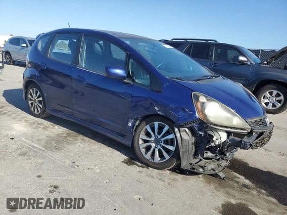 2012 Honda Fit Sport with VIN JHMGE8H58CC032971, listed as a Copart auction lot 51586445 with 125,128 mi miles and Salvage Title. Bid and sale history available at carsss.com. Image 4.