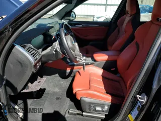 2021 BMW X3 M with VIN 5YMTS0C04M9H92362, listed as a Copart auction lot 55952494 with 18,626 mi miles and Salvage Title. Bid and sale history available at carsss.com. Image 7.