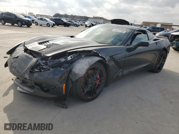2016 Chevrolet Corvette Z51 3LT z VIN 1G1YM2D7XG5111851, wystawiony jako Copart lot #44197185 z przebiegiem 129 659 mil mil oraz Szkoda całkowita • Salvage title. Historia ofert i sprzedaży dostępna na DreamBid. Obrazek 1.