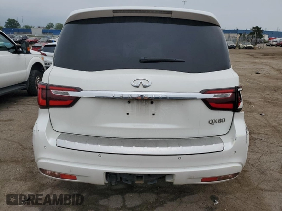 2018 Infiniti QX80 with VIN JN8AZ2NFXJ9663645, listed as a Copart auction lot 64206854 with 91,809 mi miles and Clean Title. Bid and sale history available at carsss.com. Image 6.