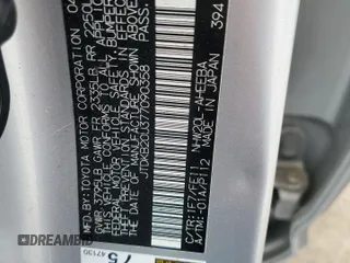 2007 Toyota Prius z VIN JTDKB20U377090358, wystawiony jako Copart lot #56599325 z przebiegiem 152 754 mil mil oraz Szkoda całkowita • Salvage title. Historia ofert i sprzedaży dostępna na DreamBid. Obrazek 12.