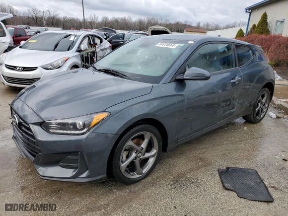 2019 Hyundai Veloster 2.0 with VIN KMHTG6AF4KU011847, listed as a Copart auction lot 84816564 with 63,746 mi miles and Non Repairable. Bid and sale history available at carsss.com. Image 1.