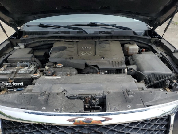 2016 Infiniti QX80 with VIN JN8AZ2NC7G9401032, listed as a Copart auction lot 58068015 with 159,842 mi miles and Salvage title. Bid and sale history available at DreamBid. Image 12.