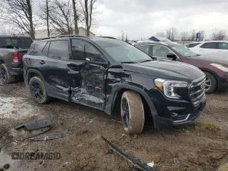 2024 GMC Terrain AT4 with VIN 3GKALYEG7RL177925, listed as a Copart auction lot 50563215 with 14,169 mi miles and Salvage title. Bid and sale history available at DreamBid. Image 4.