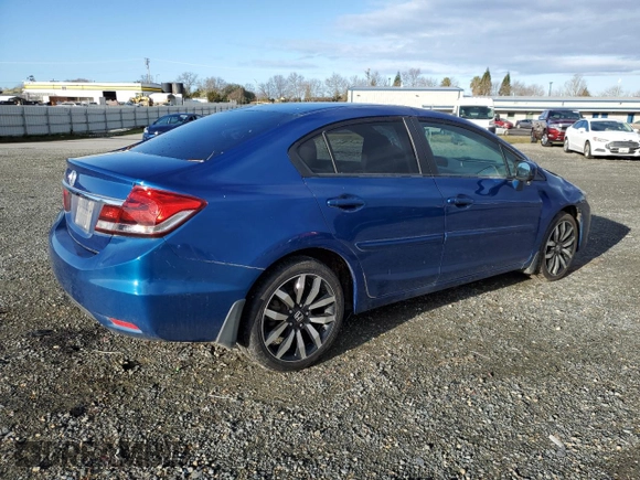 2015 Honda Civic Sedan EX-L with VIN 19XFB2F91FE211245, listed as a Copart auction lot 44767465 with 85,477 mi miles and Salvage Title. Bid and sale history available at carsss.com. Image 3.