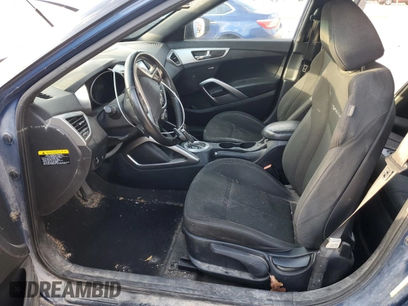 2017 Hyundai Veloster Value Edition with VIN KMHTC6AD0HU320220, listed as a Copart auction lot 85060194 with 115,355 mi miles and Salvage Title. Bid and sale history available at carsss.com. Image 7.