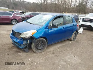 2013 Toyota Yaris L with VIN JTDKTUD37DD544926, listed as a IAAI auction lot 41474717 with 1 mi miles. Bid and sale history available at carsss.com. Image 2.