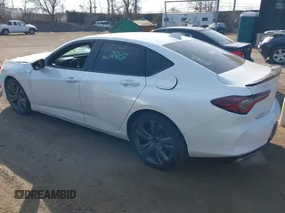 2021 Acura TLX w/A-Spec Package with VIN 19UUB5F54MA017011, listed as a IAAI auction lot 41764669 with 38,626 mi miles. Bid and sale history available at carsss.com. Image 3.
