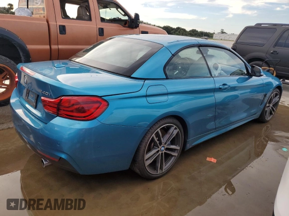 2018 BMW 4 Series 440i z VIN WBA4Z5C5XJEA32809, wystawiony jako Copart lot #73156684 z przebiegiem Nie podano mil oraz Szkoda całkowita • Salvage title. Historia ofert i sprzedaży dostępna na DreamBid. Obrazek 3.