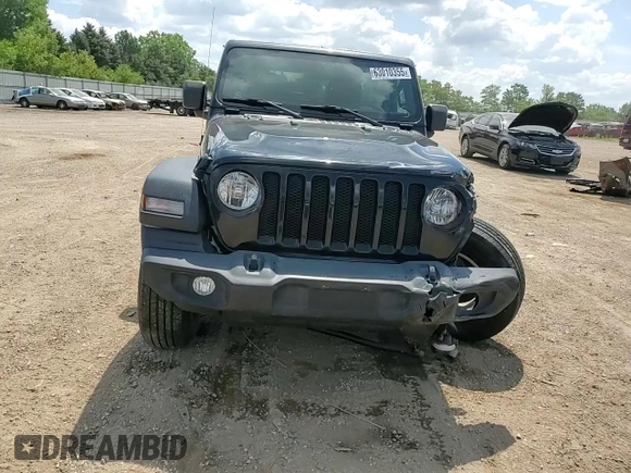 2021 Jeep Wrangler Unlimited Sport S with VIN 1C4HJXDN8MW523574, listed as a Copart auction lot 63010355 with 29,344 mi miles and Salvage title. Bid and sale history available at DreamBid. Image 14.