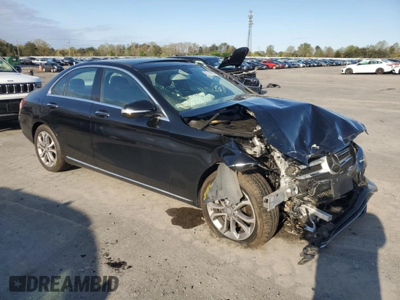 2015 Mercedes-Benz C-Class C 300 Luxury with VIN 55SWF4KB3FU048681, listed as a Copart auction lot 52178075 with 91,107 mi miles and Salvage Title. Bid and sale history available at carsss.com. Image 4.