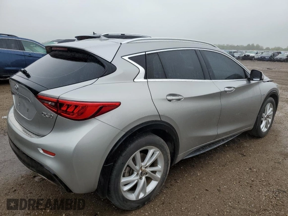 2019 Infiniti QX30 Luxe with VIN SJKCH5CP0KA009478, listed as a Copart auction lot 58080225 with 65,849 mi miles and Salvage title. Bid and sale history available at DreamBid. Image 3.