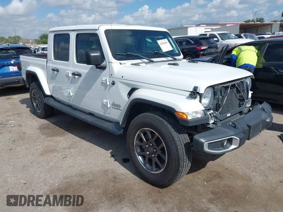 2020 Jeep Gladiator Overland z VIN 1C6HJTFGXLL180622, wystawiony jako IAAI lot #42565601 z przebiegiem 63 738 mil mil oraz . Historia ofert i sprzedaży dostępna na DreamBid. Obrazek 1.