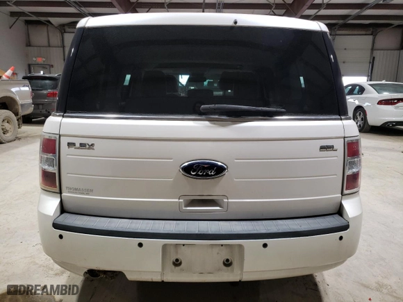2012 Ford Flex SEL with VIN 2FMGK5CC3CBD00335, listed as a Copart auction lot 46167205 with 92,491 mi miles and Salvage Title. Bid and sale history available at carsss.com. Image 6.