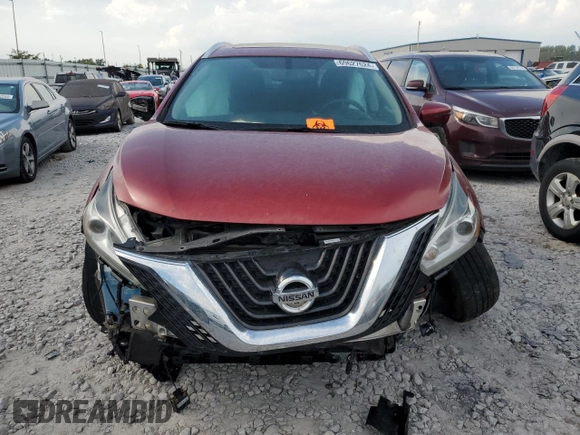 2016 Nissan Murano Platinum with VIN 5N1AZ2MH4GN153205, listed as a Copart auction lot 69627624 with Not provided miles and Salvage title. Bid and sale history available at DreamBid. Image 5.