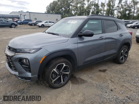 2021 Chevrolet TrailBlazer RS with VIN KL79MUSL7MB127958, listed as a Copart auction lot 60367193 with 20,622 mi miles. Bid and sale history available at carsss.com. Image 1.