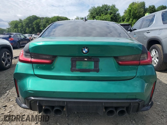 2021 BMW M3 with VIN WBS53AY06MFL18174, listed as a Copart auction lot 63284265 with 29,214 mi miles and Salvage title. Bid and sale history available at DreamBid. Image 6.