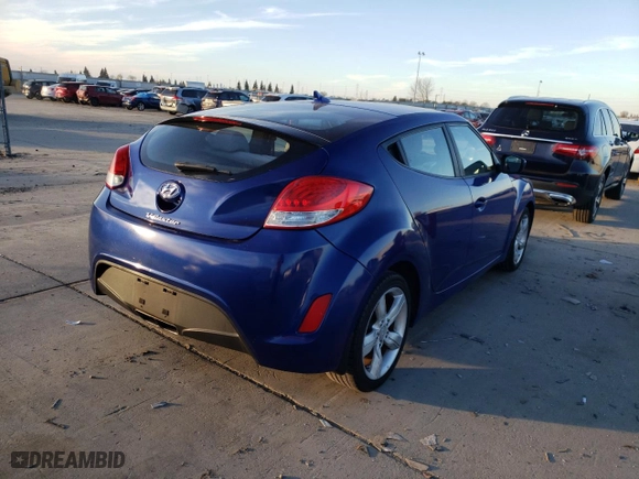 2012 Hyundai Veloster w/Black Int with VIN KMHTC6AD9CU030129, listed as a Copart auction lot 41676085 with 98,920 mi miles and Salvage Title. Bid and sale history available at carsss.com. Image 3.