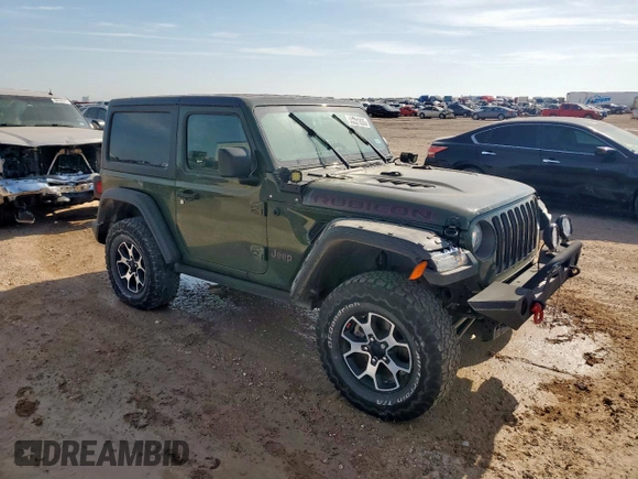 2021 Jeep Wrangler Rubicon with VIN 1C4HJXCG4MW787846, listed as a Copart auction lot 58221835 with 25,729 mi miles and Salvage title. Bid and sale history available at DreamBid. Image 4.