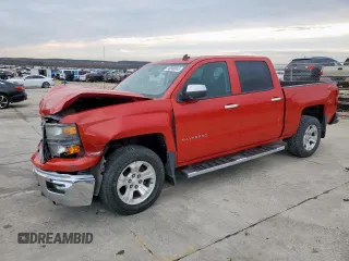 2014 Chevrolet Silverado 1500 LT with VIN 3GCUKREC2EG291896, listed as a Copart auction lot 46988045 with 143,810 mi miles and Salvage Title. Bid and sale history available at DreamBid. Image 1.