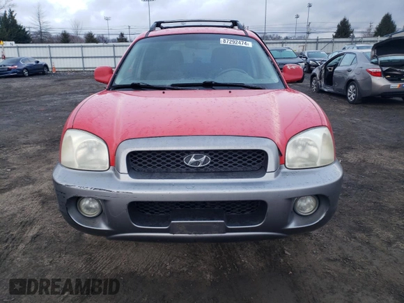 2003 Hyundai Santa Fe GLS with VIN KM8SC13E63U474203, listed as a Copart auction lot 87292474 with 219,660 mi miles and Salvage Title. Bid and sale history available at carsss.com. Image 5.
